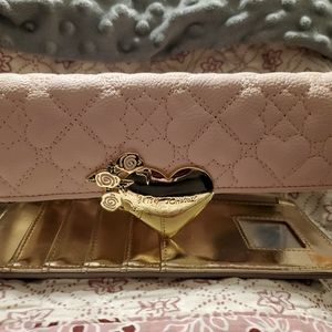 Betsey Johnson Quilted pink/gray Wallet